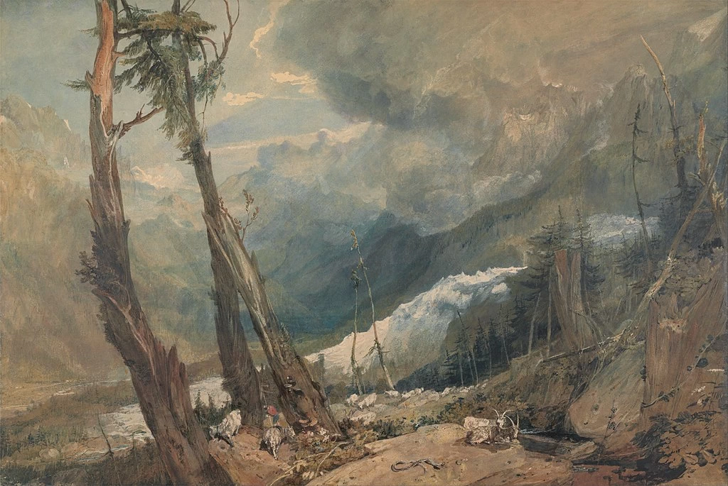 Mer de Glace, nella Valle di Chamouni, Svizzera, 1803